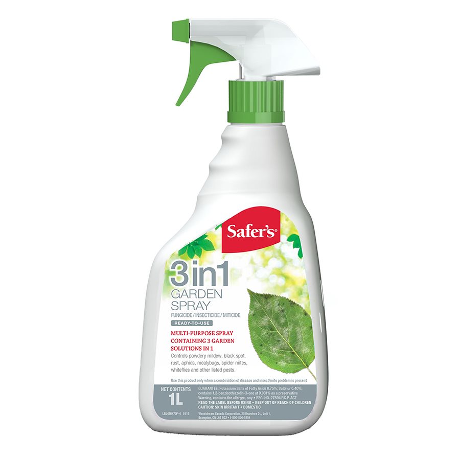 Safer's 3-in-1 Garden Spray Ready - To- Use (1L)