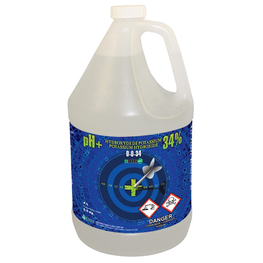 Nutri+ Potassium Hydroxide pH+ 34% 4L