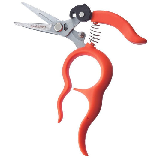 Saboten Orange Scissor Slim Tip Straight Hand Free