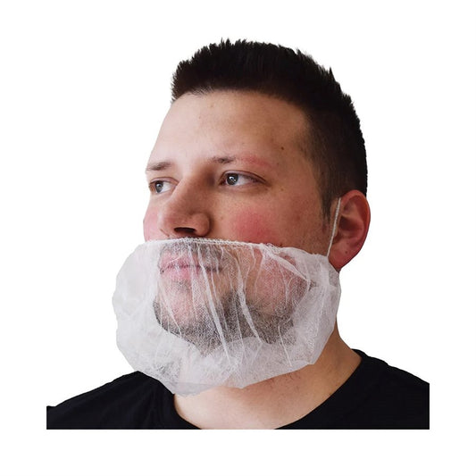 Beard Net White - (x100)